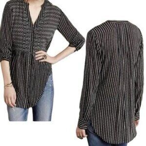 Anthropologie Maeve Magda Ruffle Tunic Size 4